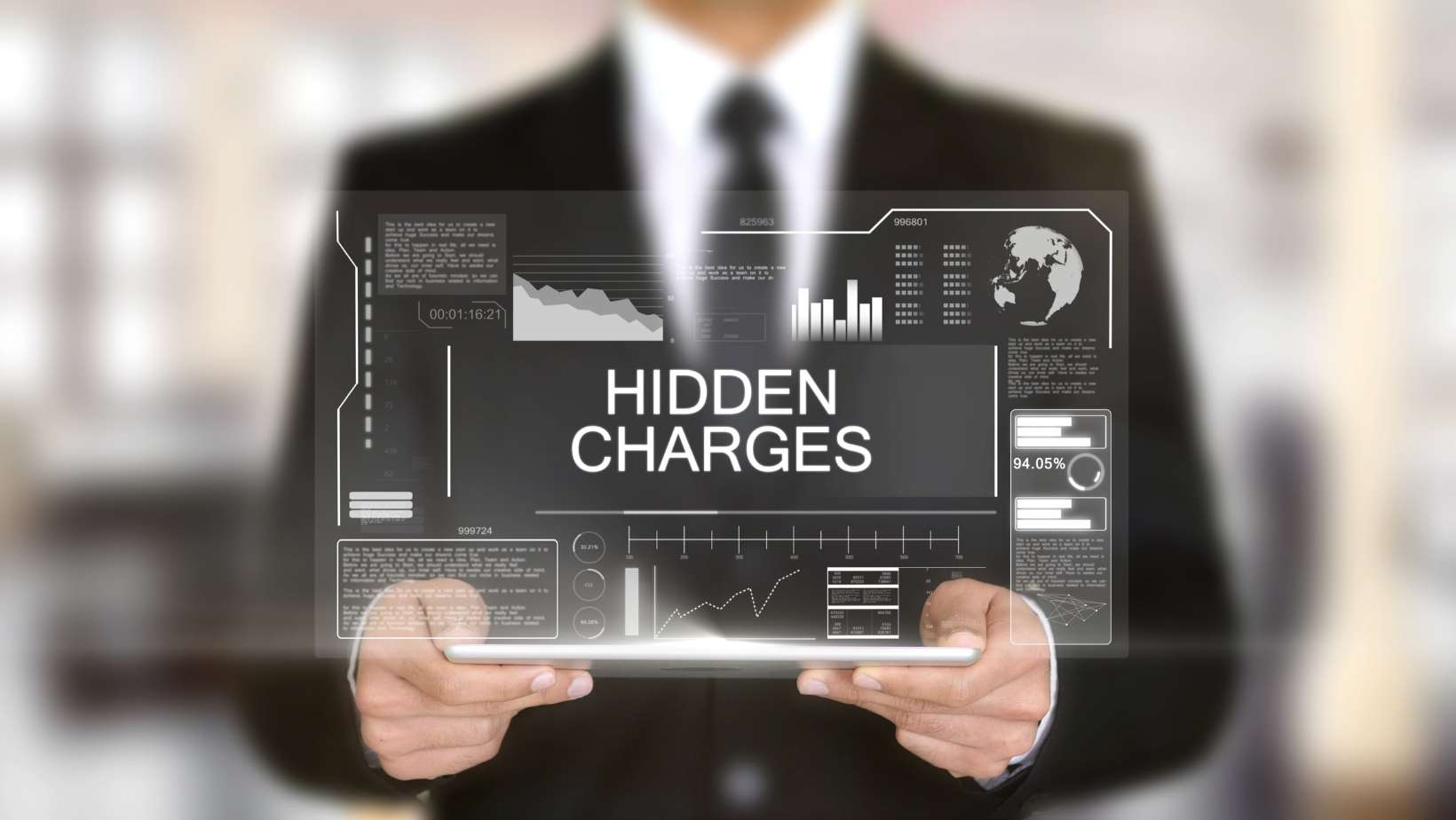 Hidden Charges, Hologram Futuristic Interface, Augmented Virtual Reality